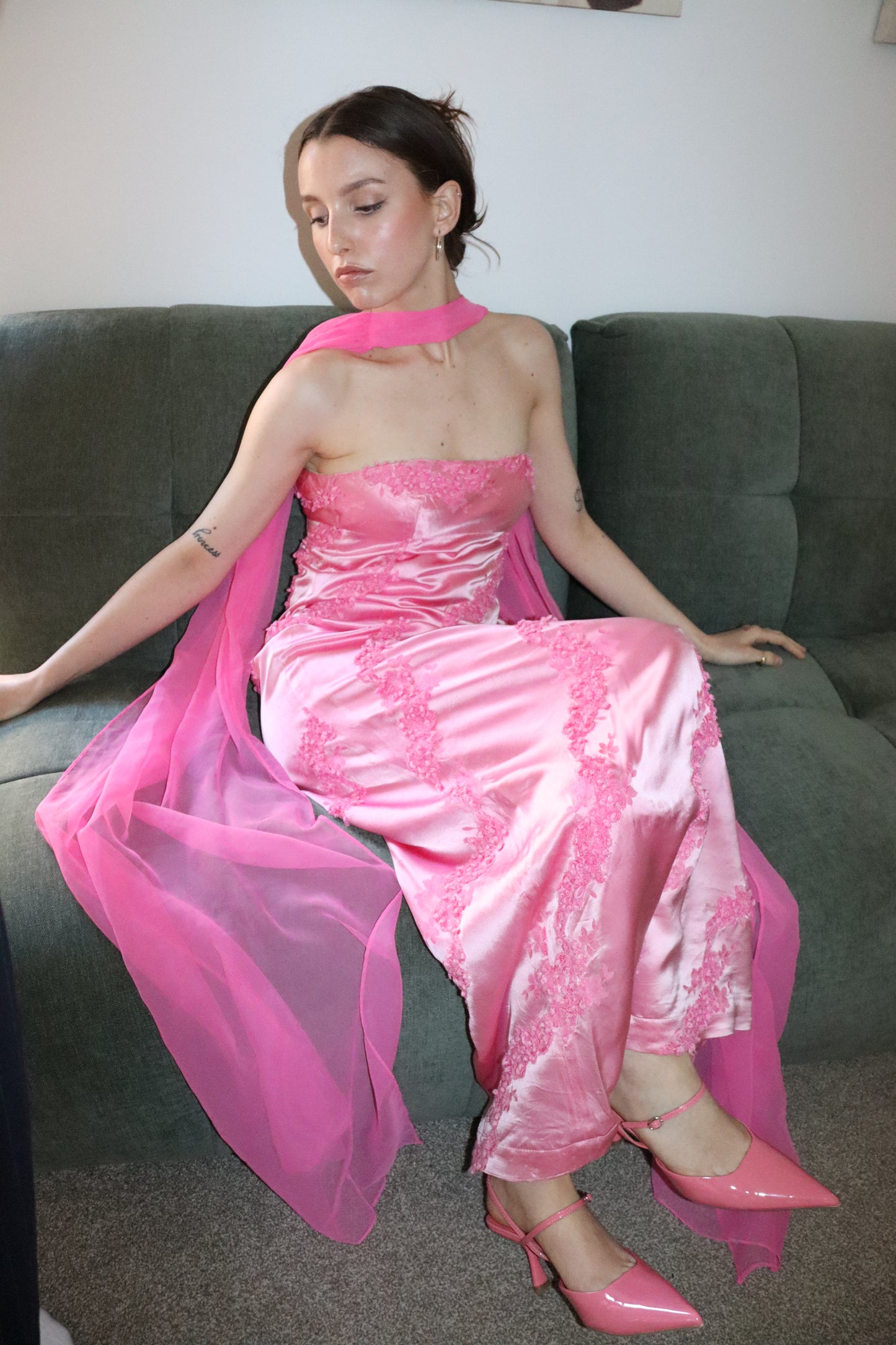 Vintage Cherry Blossom Gown