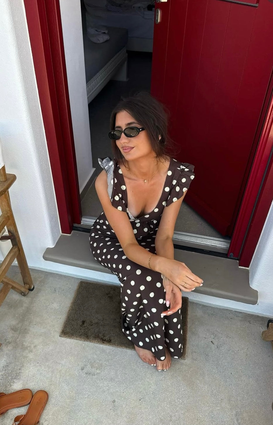 Luna polka dot maxi