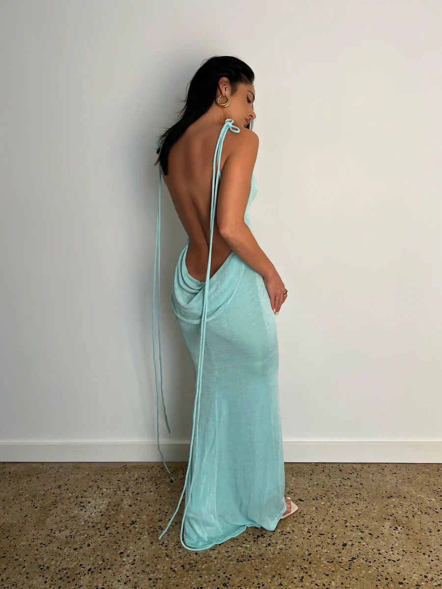 Melani the label - Cristina gown Aqua