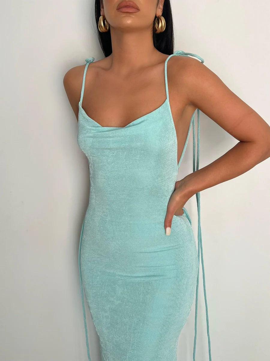 Melani the label - Cristina gown Aqua