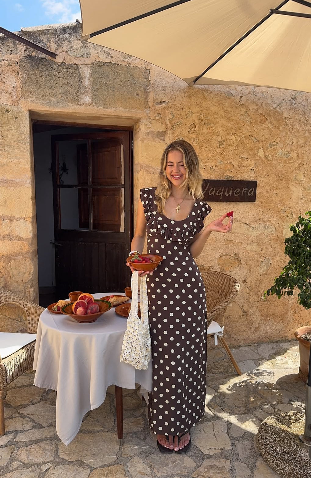 Luna polka dot maxi