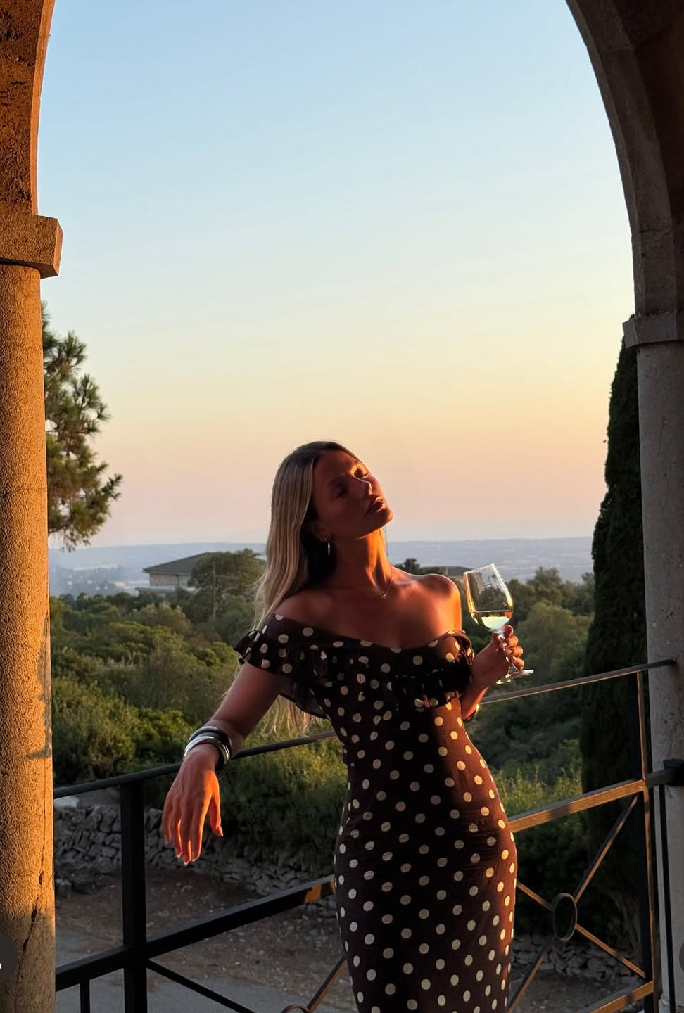 Luna polka dot maxi
