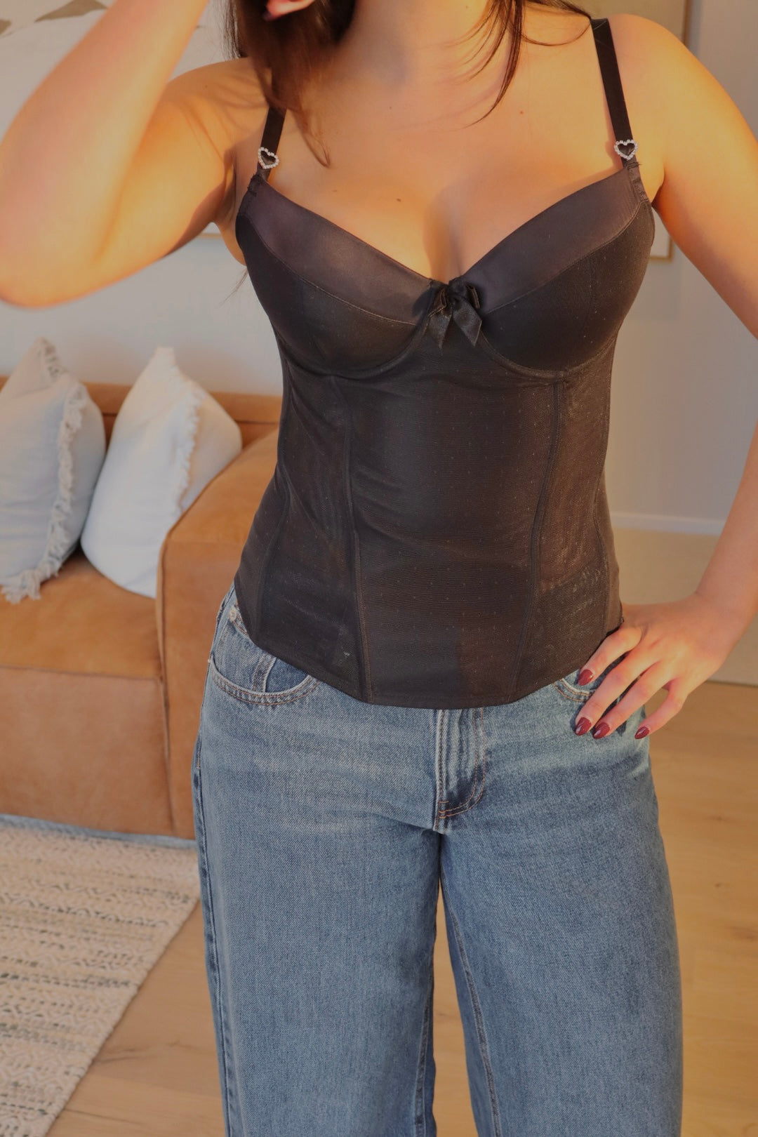 Vintage heart corset