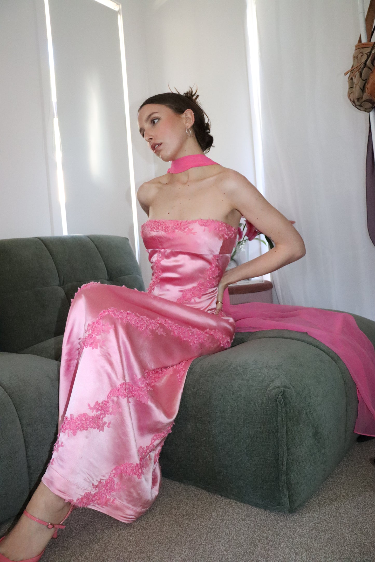Vintage Cherry Blossom Gown