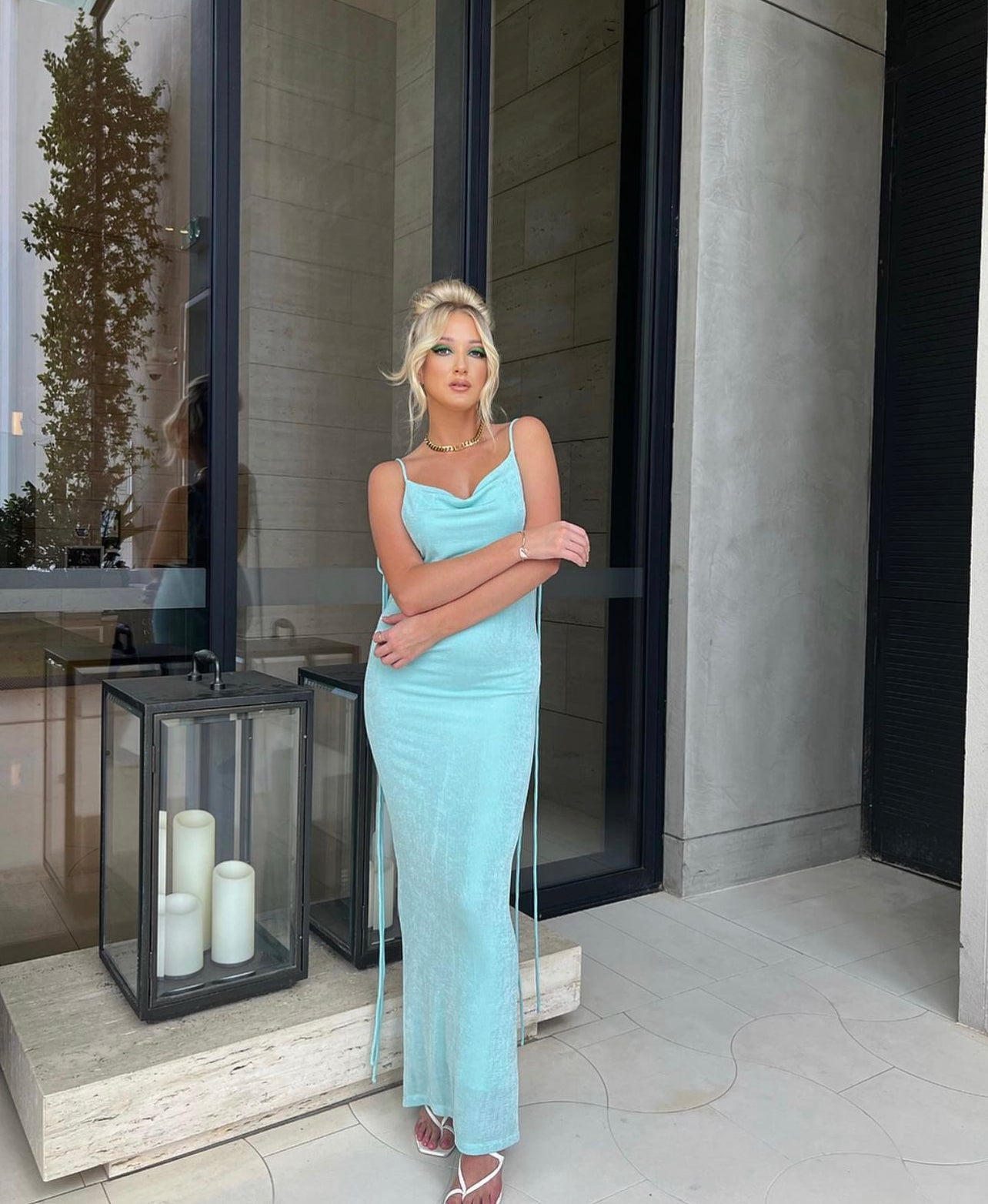 Melani the label - Cristina gown Aqua