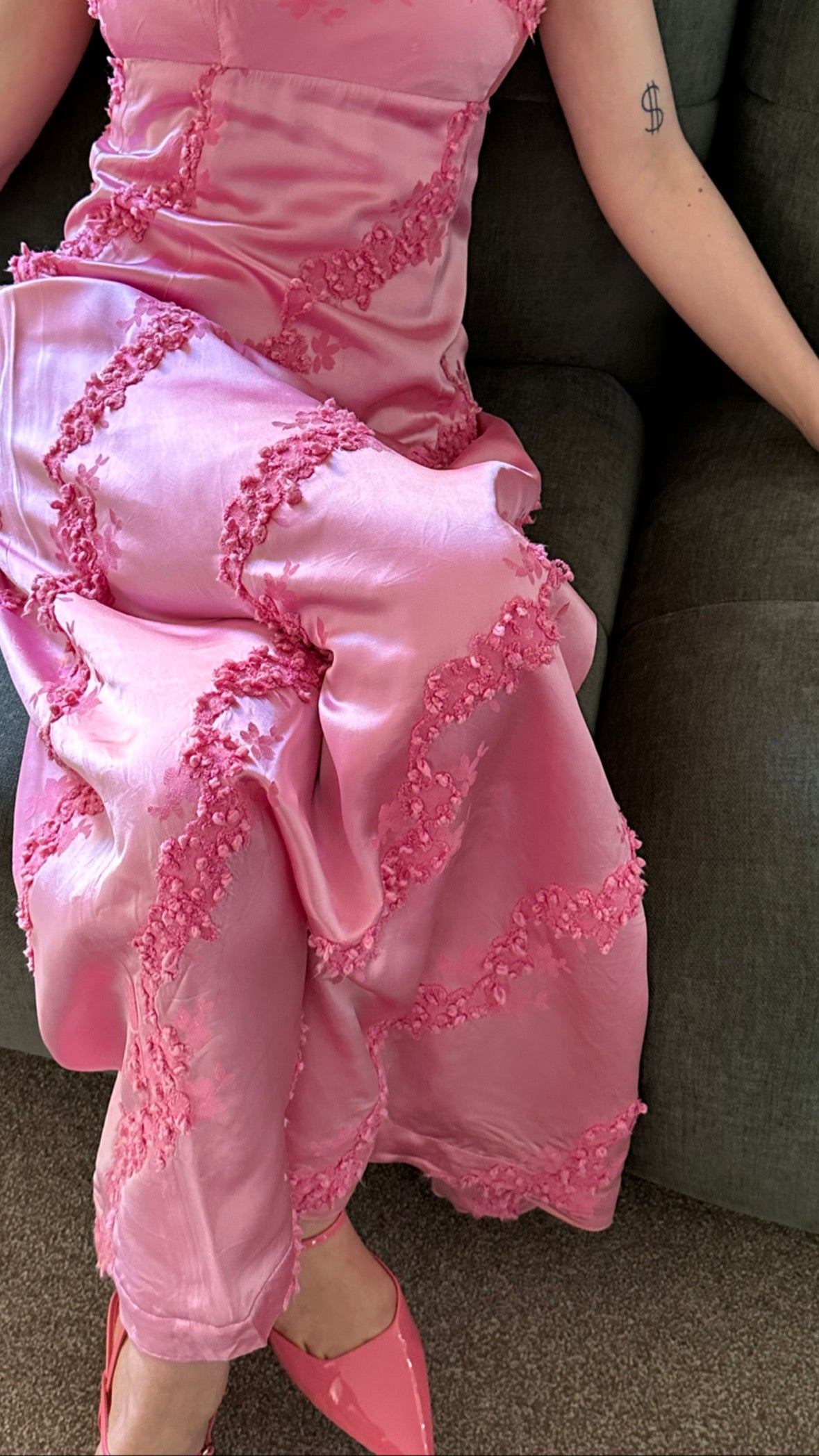 Vintage Cherry Blossom Gown