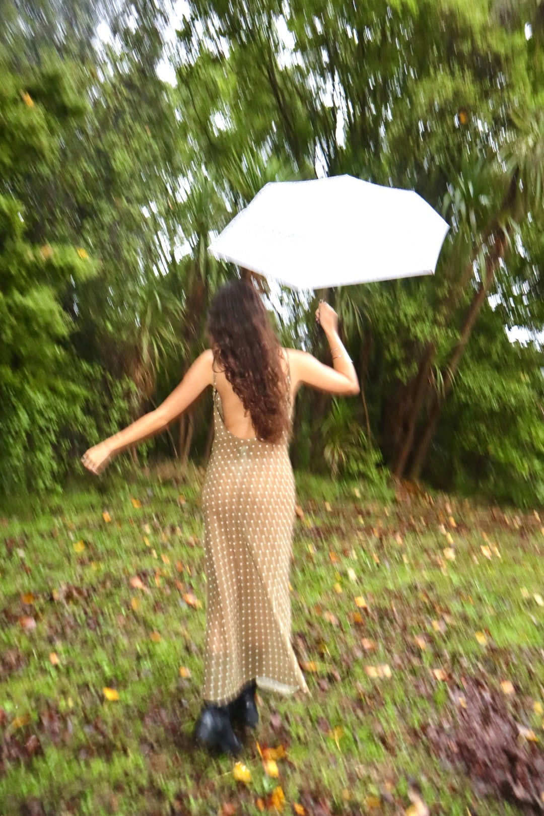 Paris polka dot maxi