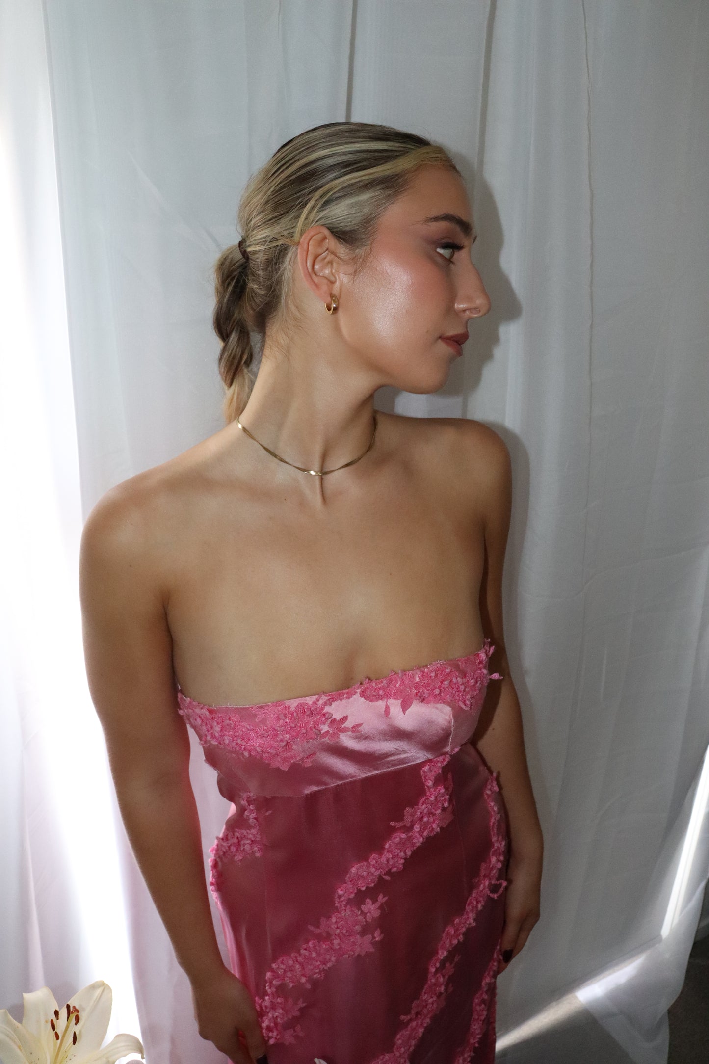 Vintage Cherry Blossom Gown