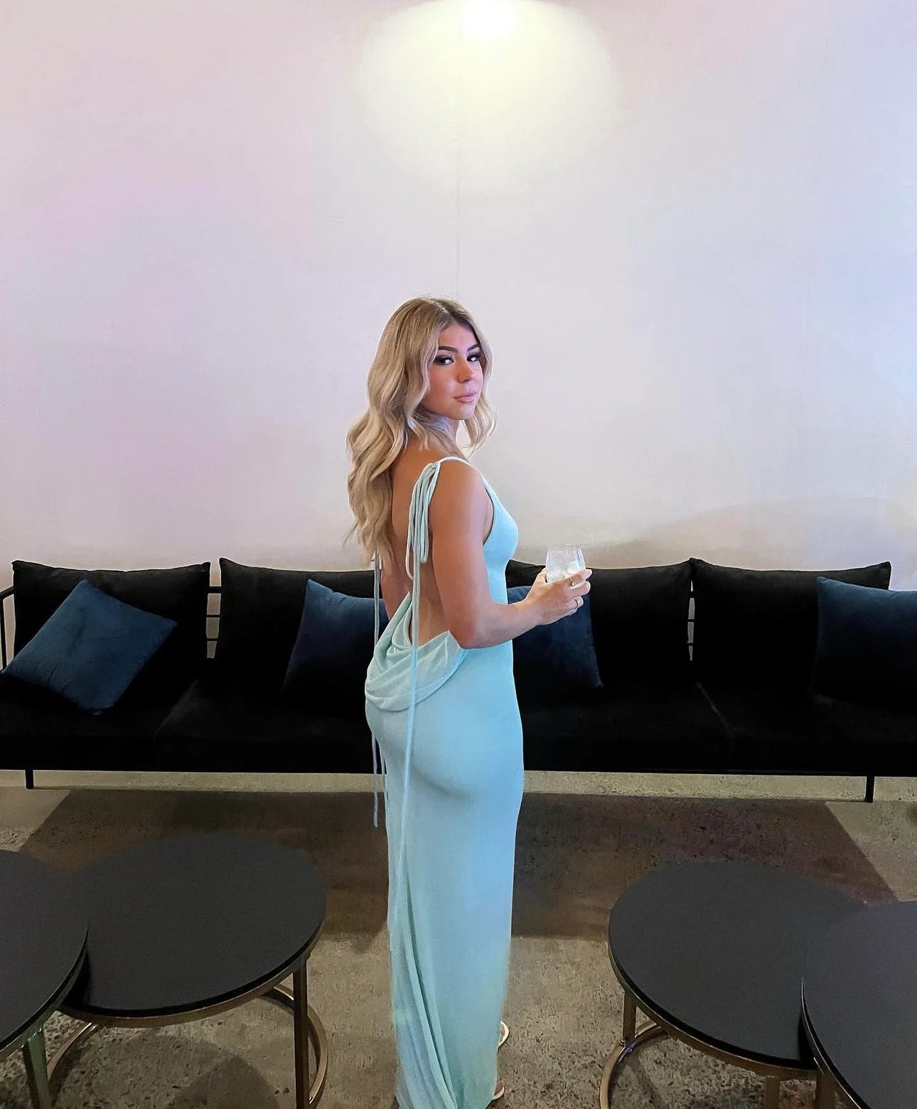 Melani the label - Cristina gown Aqua