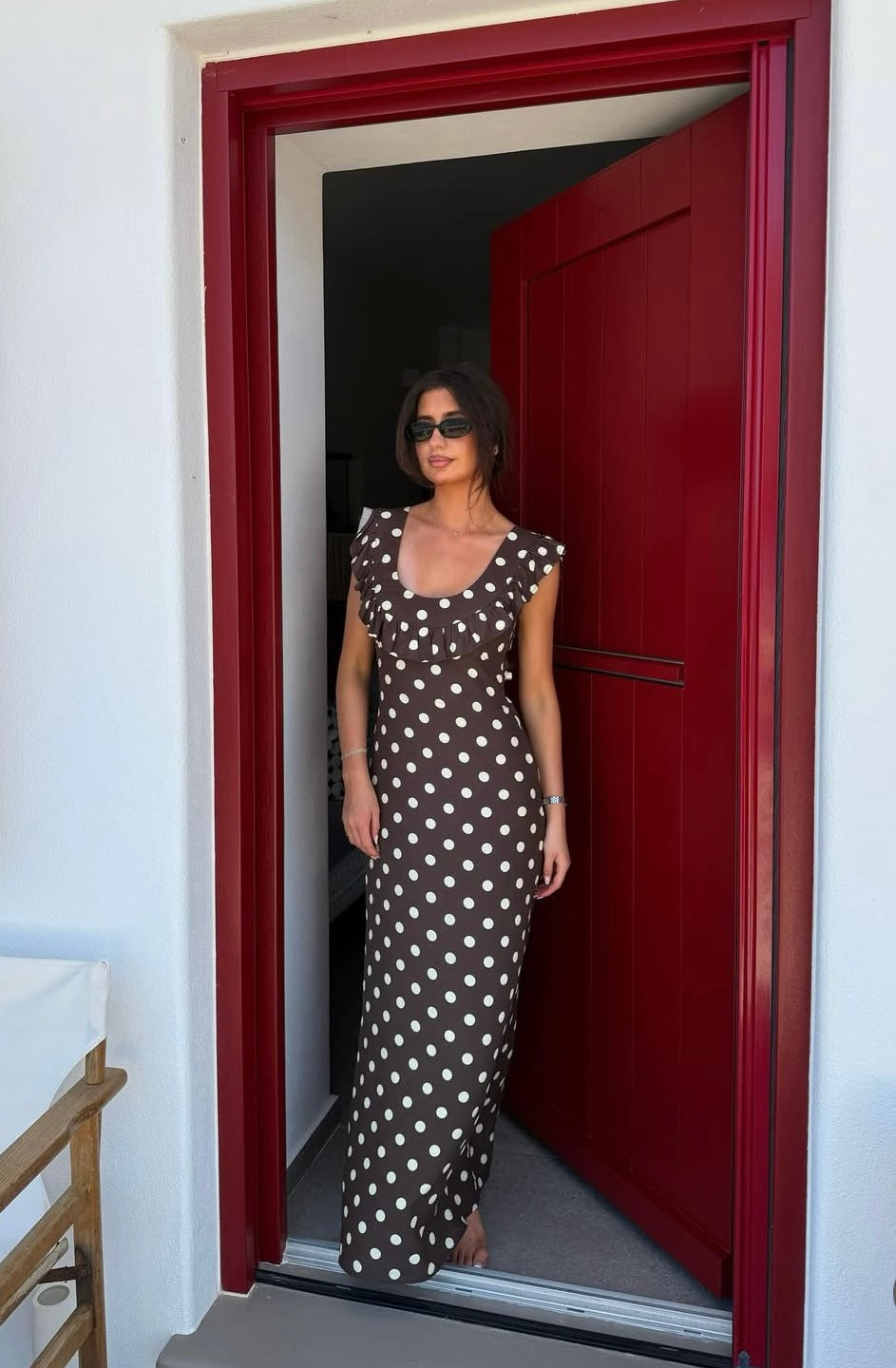 Luna polka dot maxi