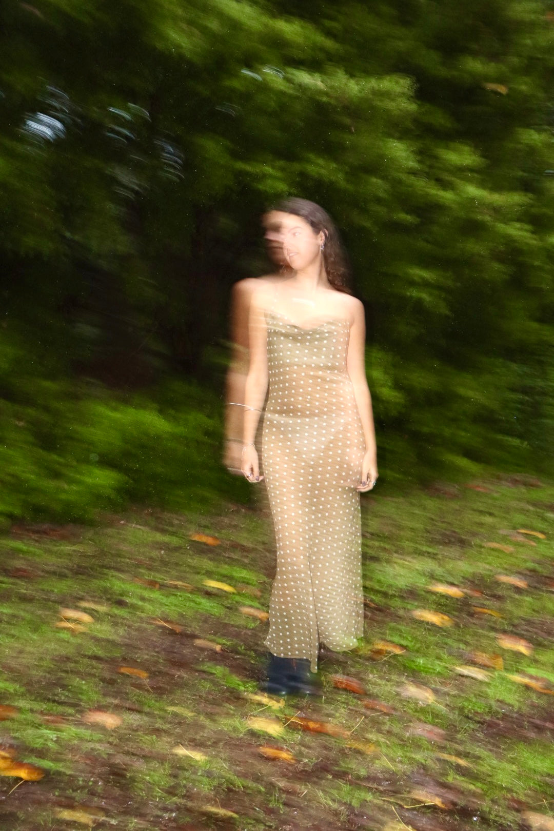 Paris polka dot maxi