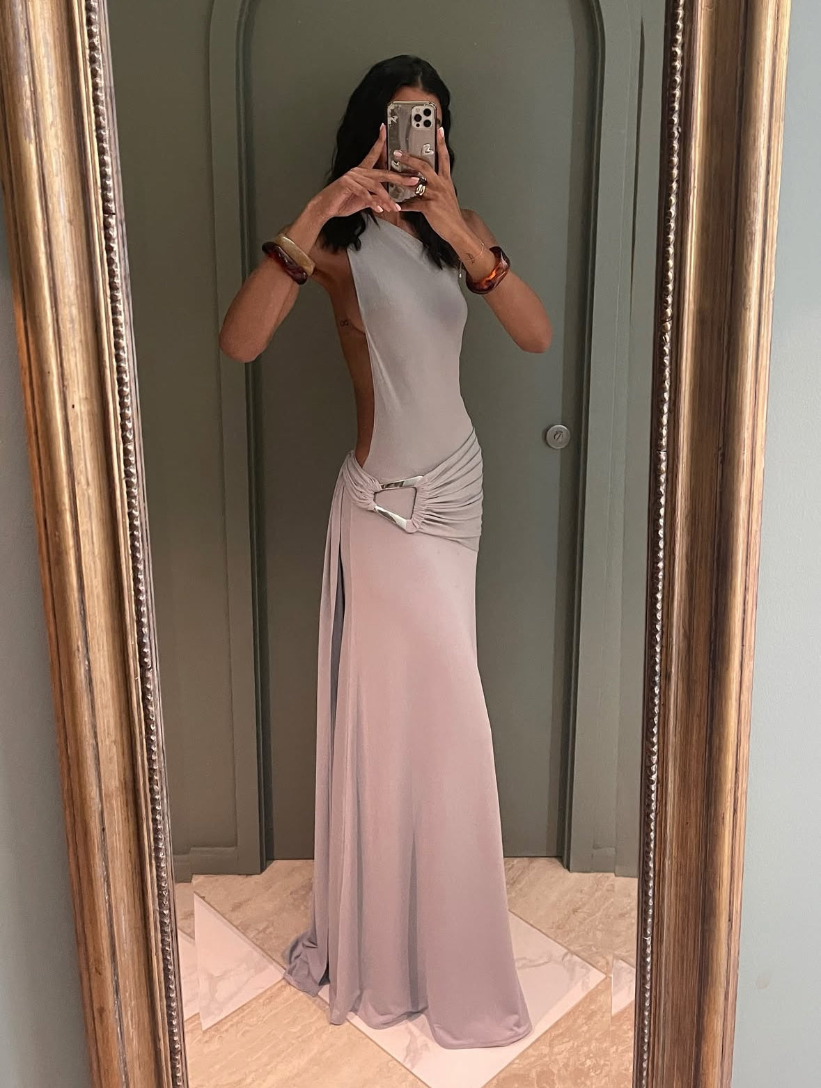 Gaia gown - Silver grey