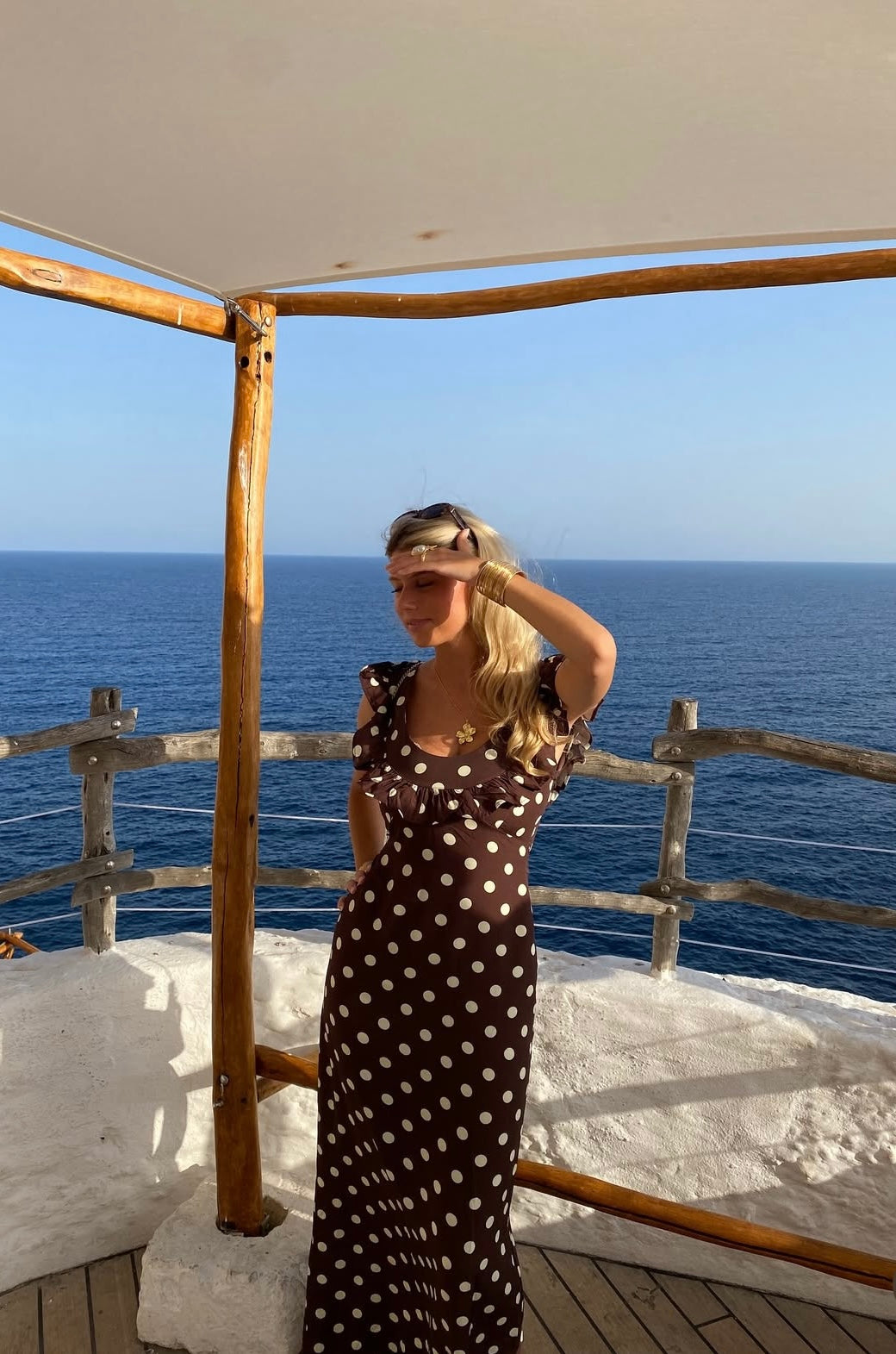 Luna polka dot maxi