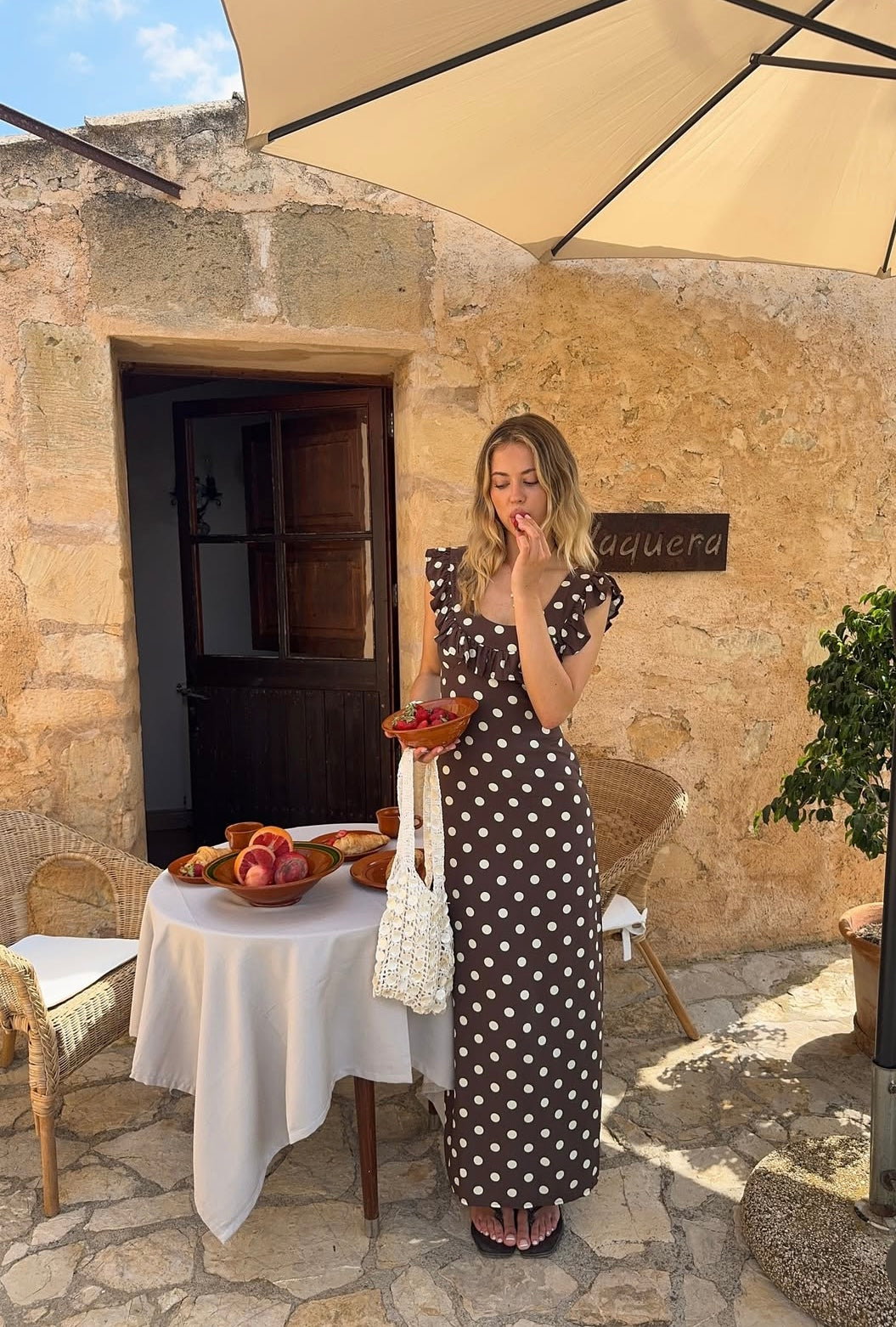 Luna polka dot maxi