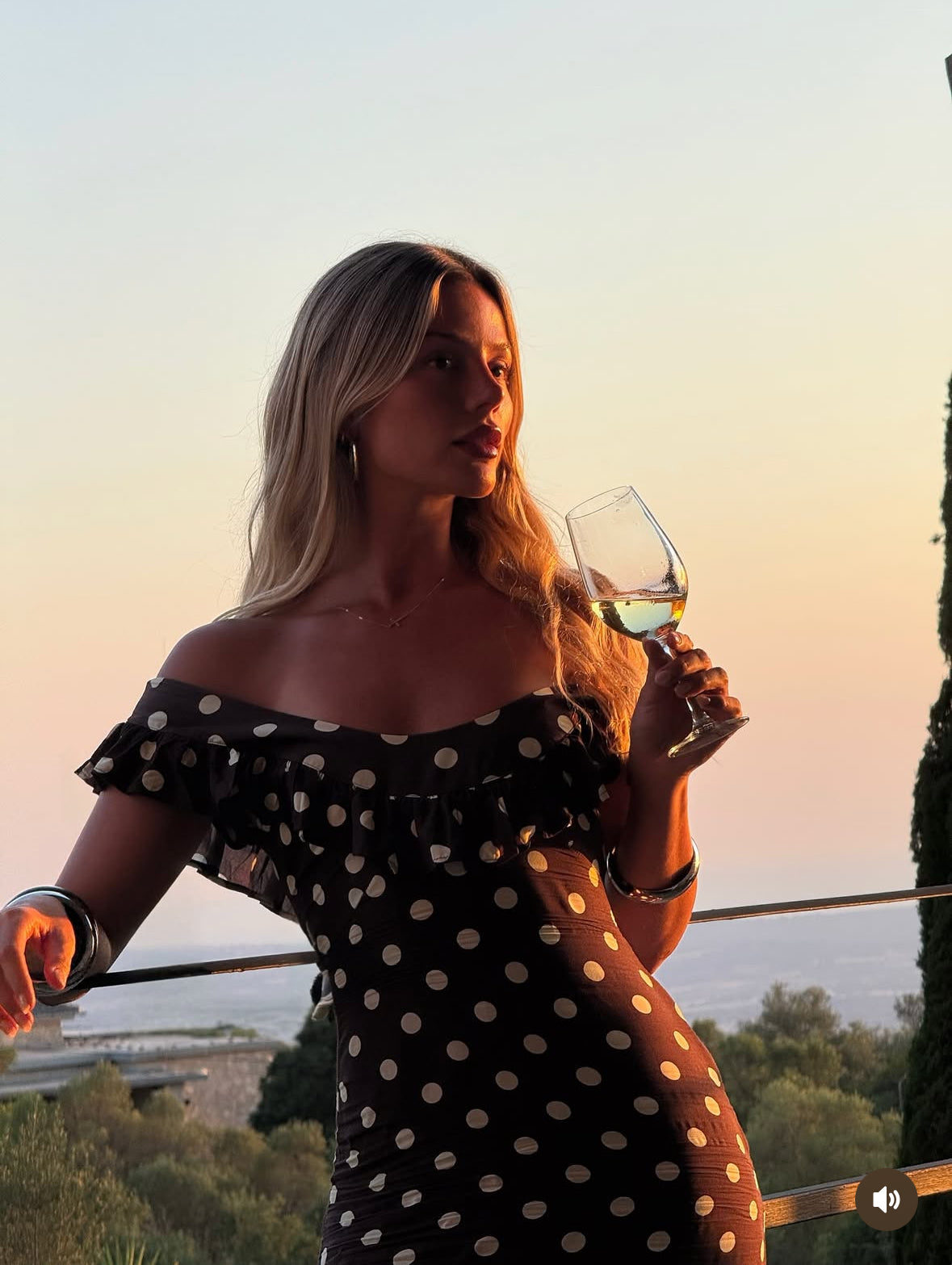 Luna polka dot maxi