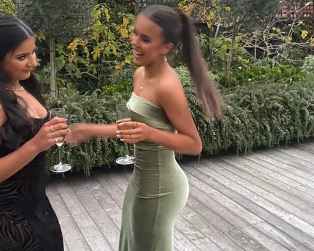 7th and York - Camryn Maxi Dress Olive