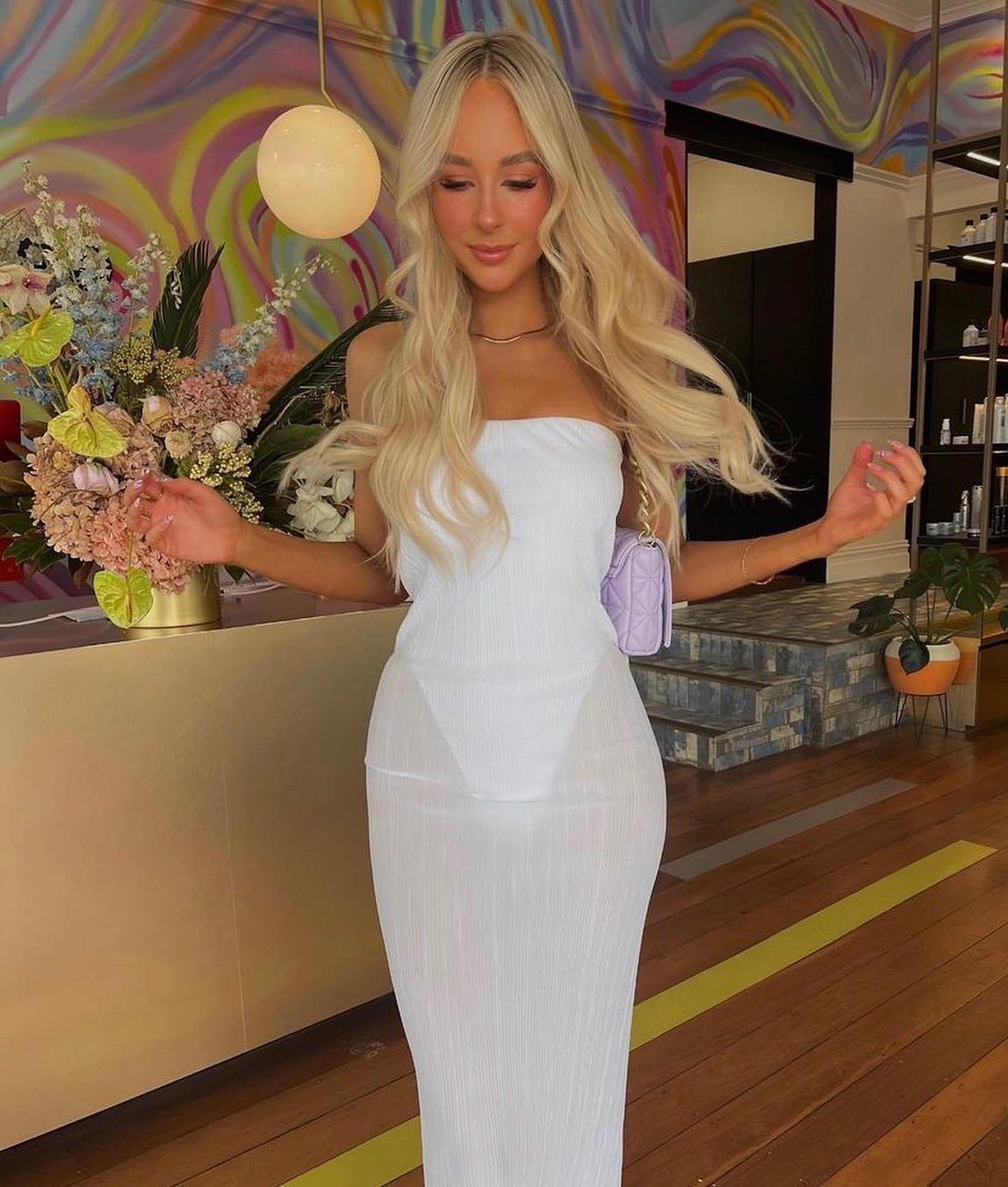 Natalie Rolt - Charli Dress White