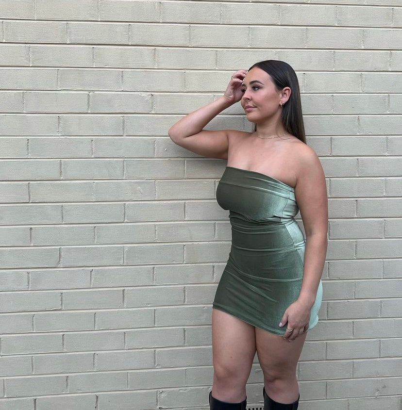 7th and York - Camryn Mini Dress Olive