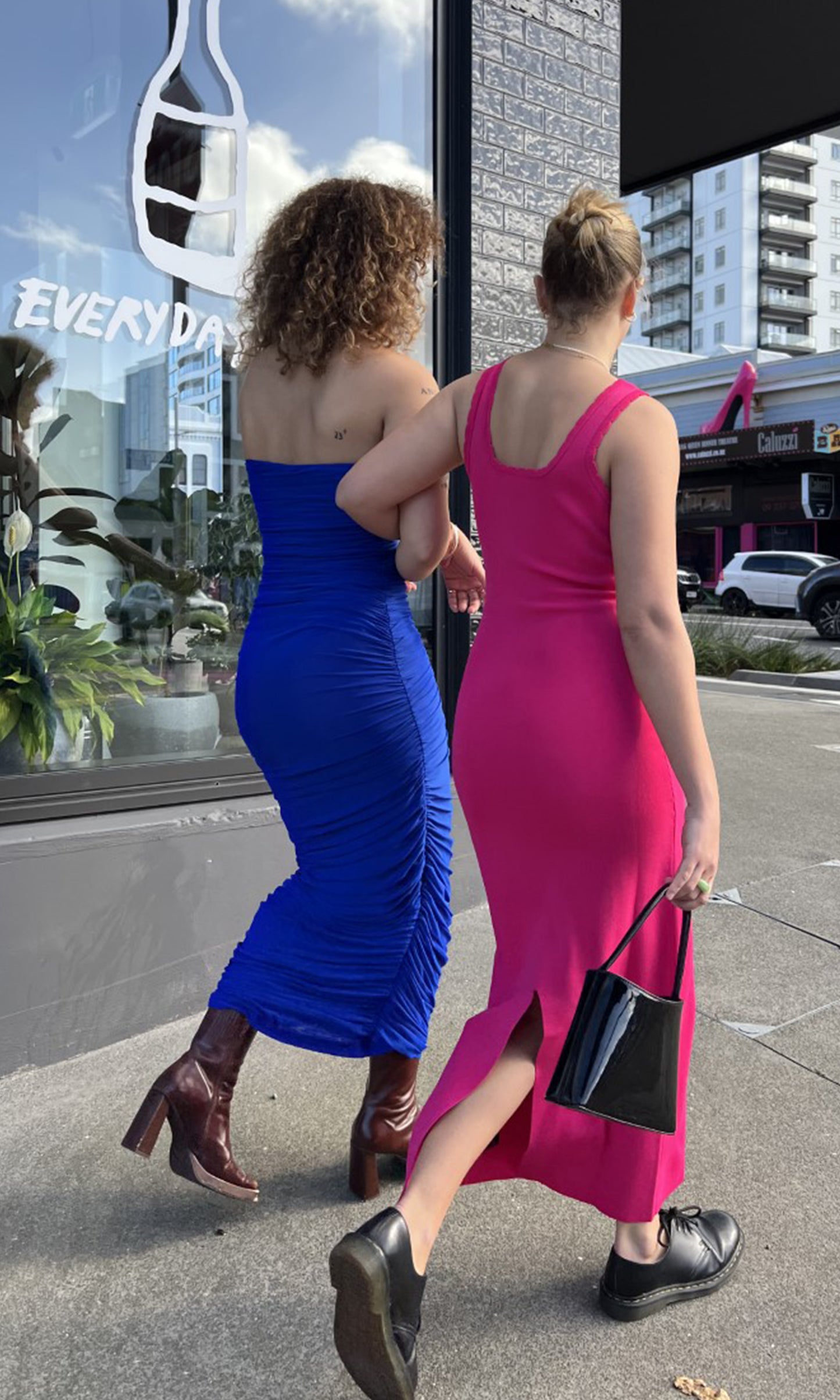 Ruby - Ginni Mesh Tube Dress Electric