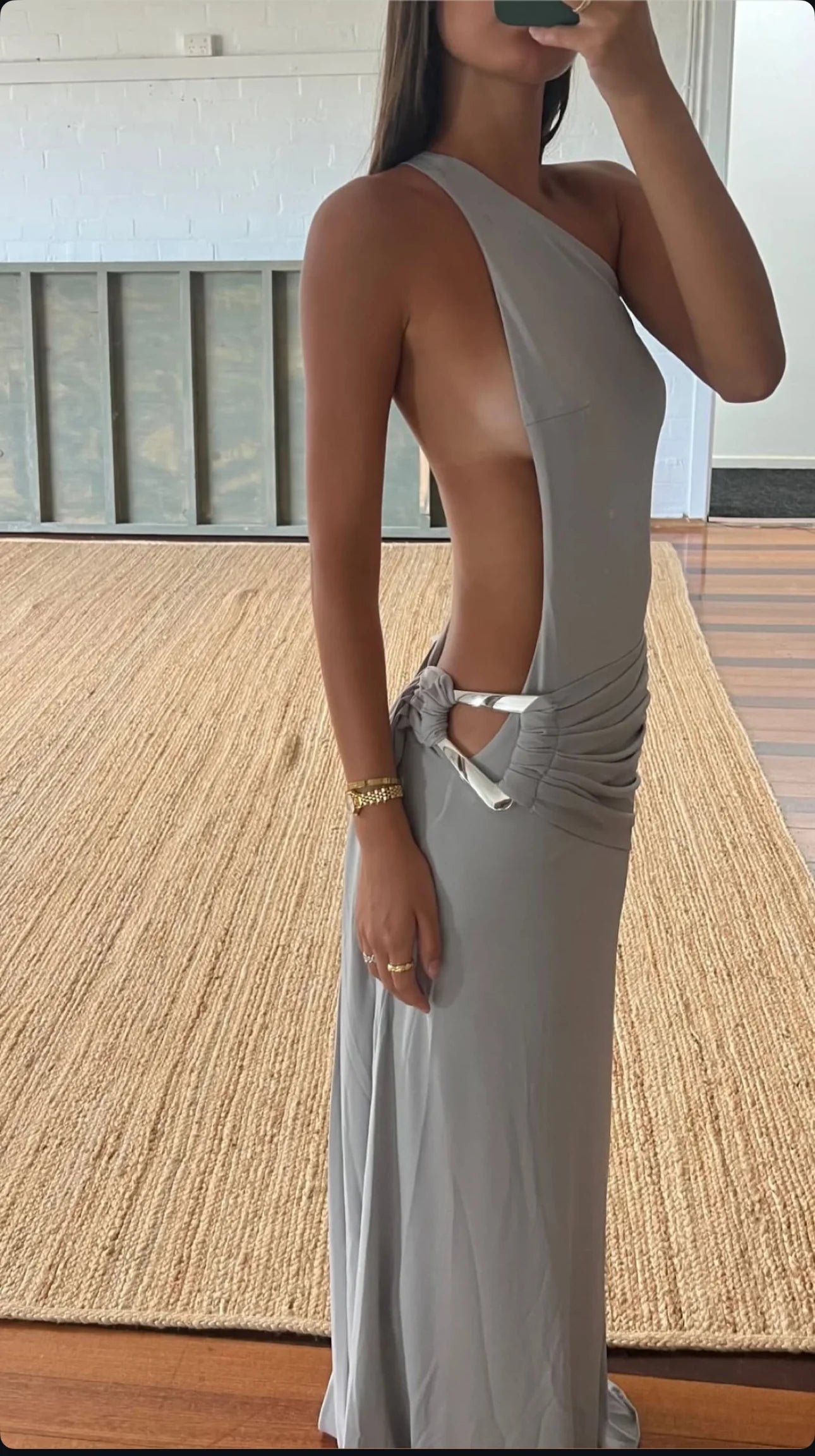 Gaia gown - Silver grey