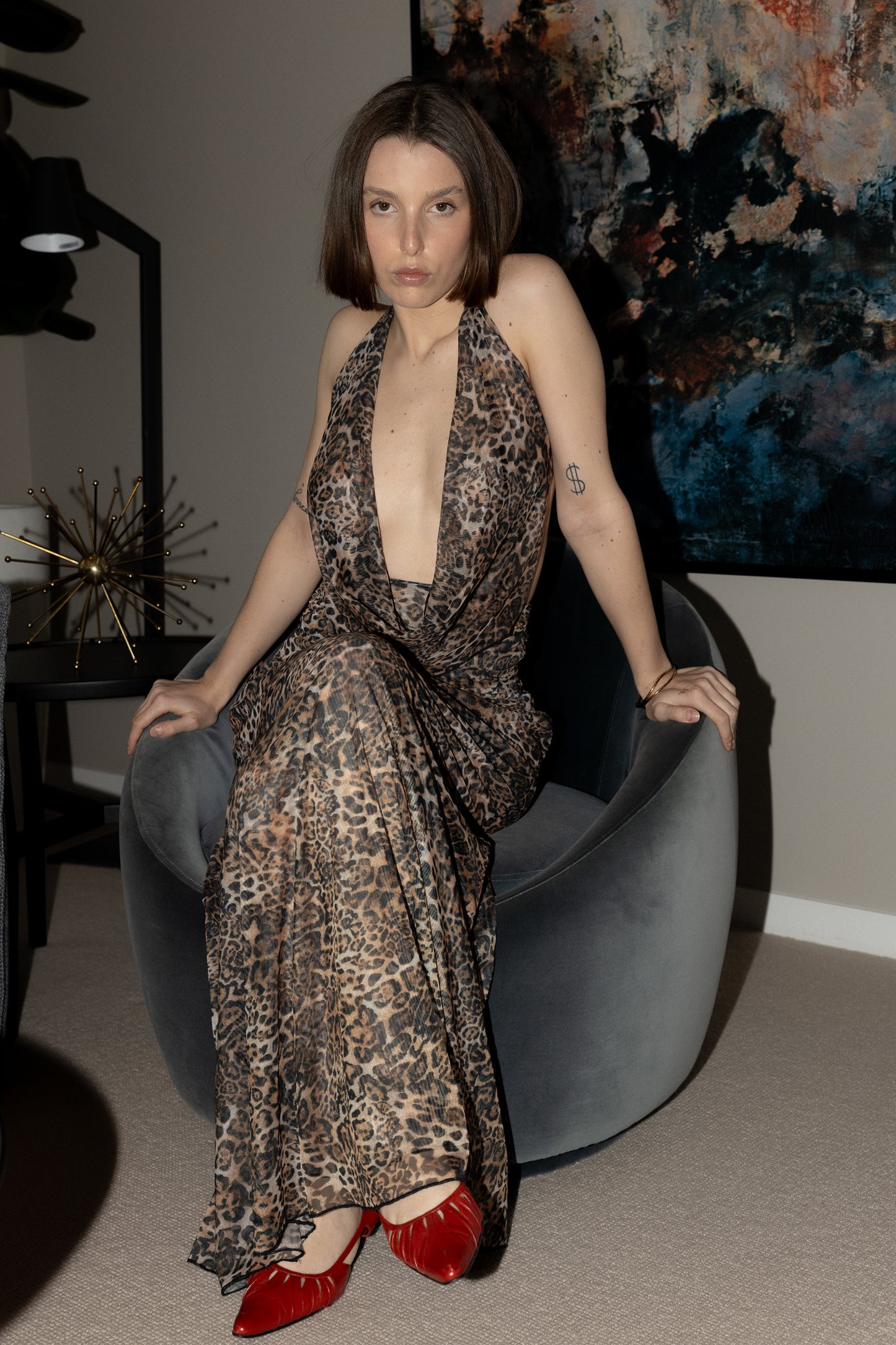 Pepper mayo - Elysia mesh maxi dress