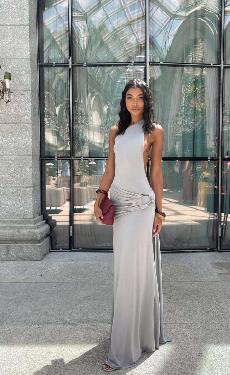 Gaia gown - Silver grey