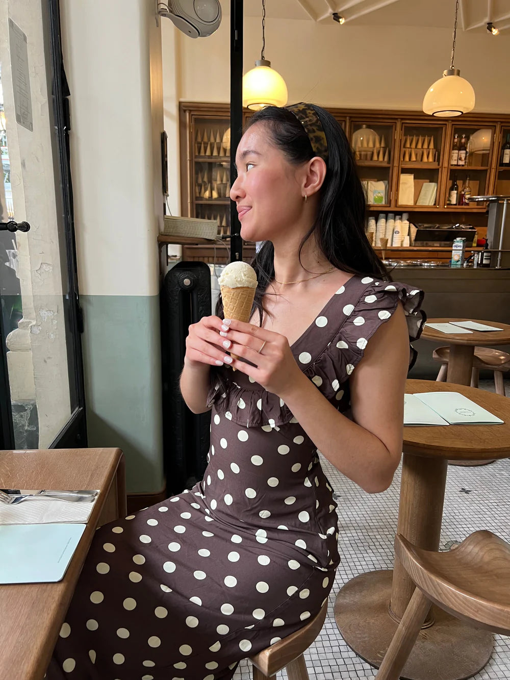 Luna polka dot maxi