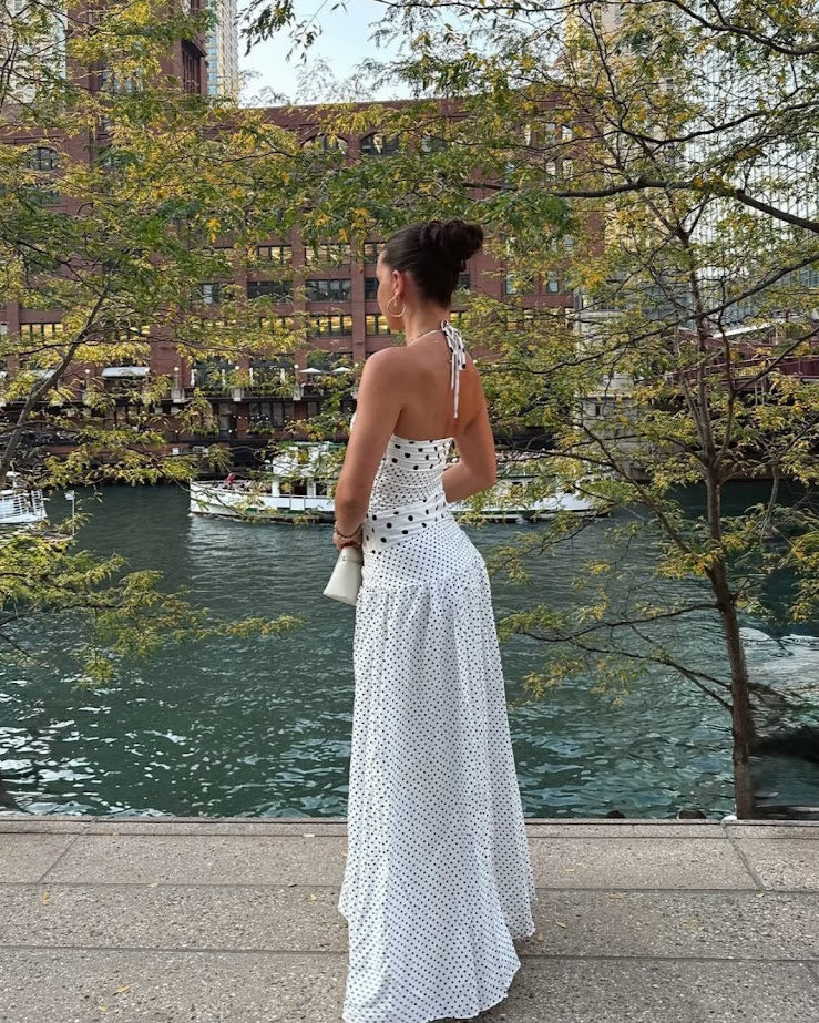 The Marguerite Halter maxi